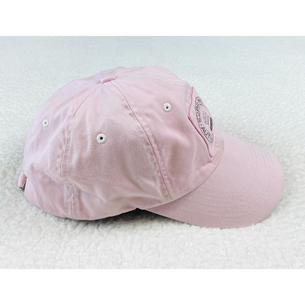 SUPREME • Milano Patch 6-Panel Baby Pink Baseball Cap - Picture 4 of 16